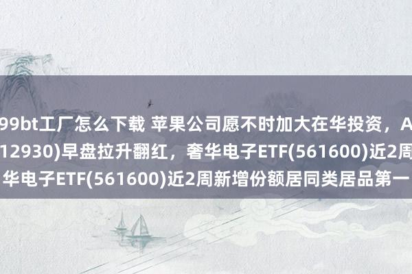 99bt工厂怎么下载 苹果公司愿不时加大在华投资，AI东谈主工智能ETF(512930)早盘拉升翻红，奢华电子ETF(561600)近2周新增份额居同类居品第一