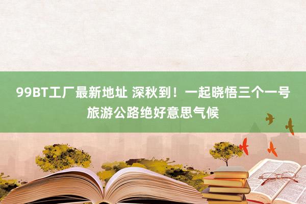 99BT工厂最新地址 深秋到！一起晓悟三个一号旅游公路绝好意思气候